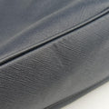 Triangle Logo Plate Navy Saffiano Leather 164 7/R三角 ロゴ プレート ブルーブラック サフィアーノレザー 164 7/R