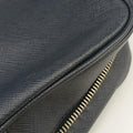 Triangle Logo Plate Navy Saffiano Leather 164 7/R三角 ロゴ プレート ブルーブラック サフィアーノレザー 164 7/R