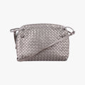 NODINI Intrecciato Silver Gray lambskin B06389674Zノディーニ イントレチャート シルバーグレー ラムスキン B06389674Z