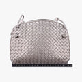 NODINI Intrecciato Silver Gray lambskin B06389674Zノディーニ イントレチャート シルバーグレー ラムスキン B06389674Z
