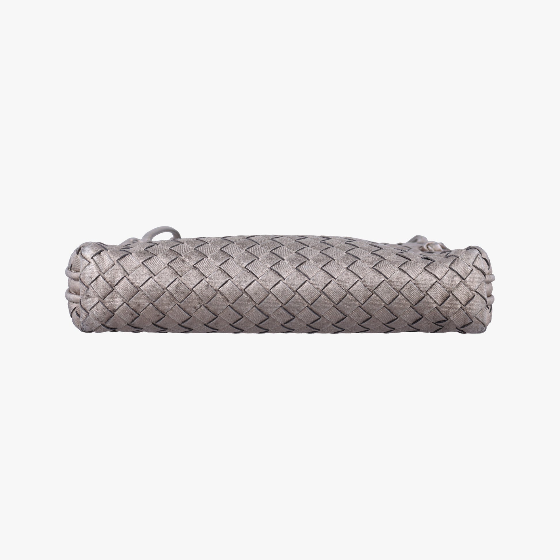 NODINI Intrecciato Silver Gray lambskin B06389674Zノディーニ イントレチャート シルバーグレー ラムスキン B06389674Z