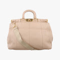 Cervo Frame Satchel Beige Leather 113セルボ フレーム サッチェル ベージュ レザー 113