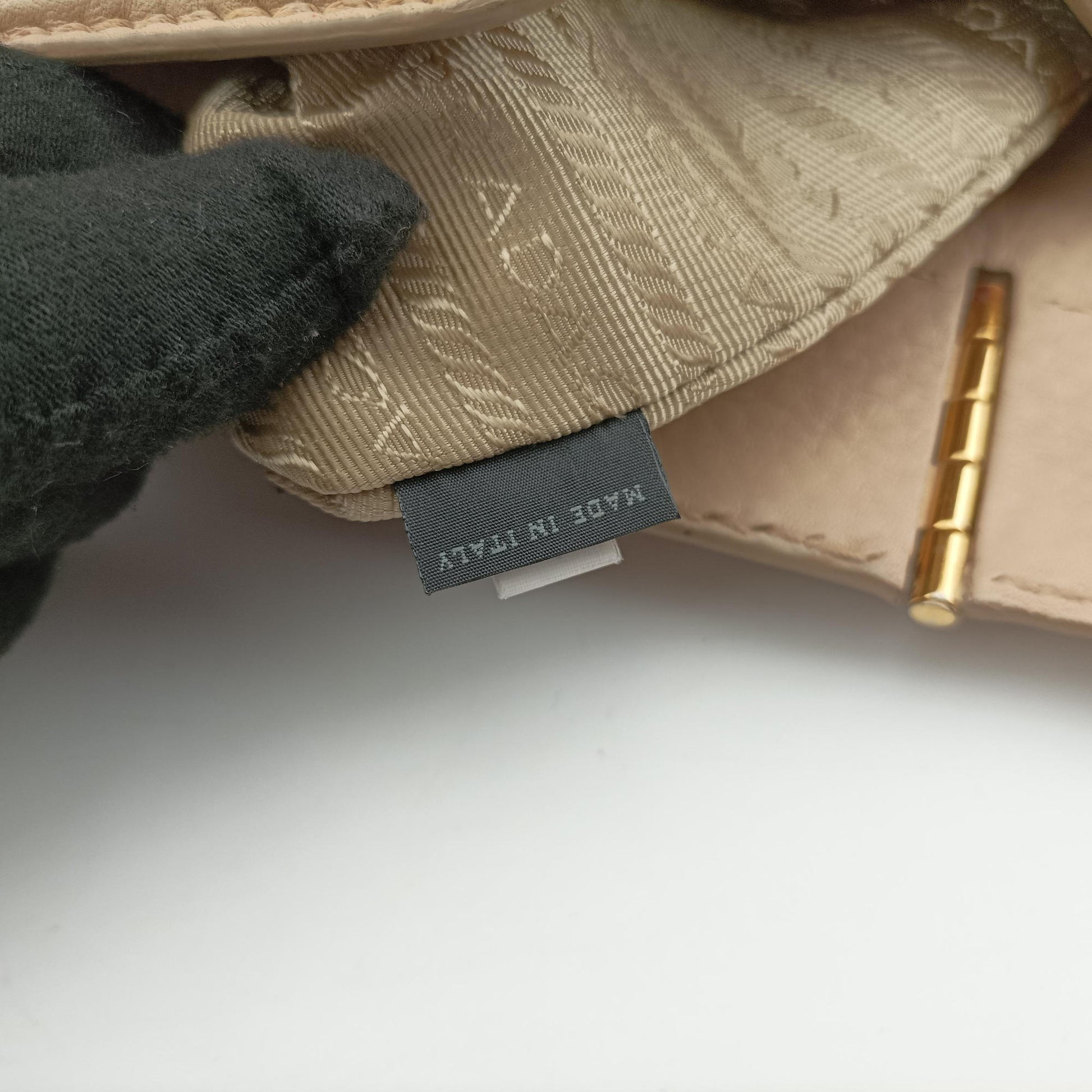 Cervo Frame Satchel Beige Leather 113セルボ フレーム サッチェル ベージュ レザー 113
