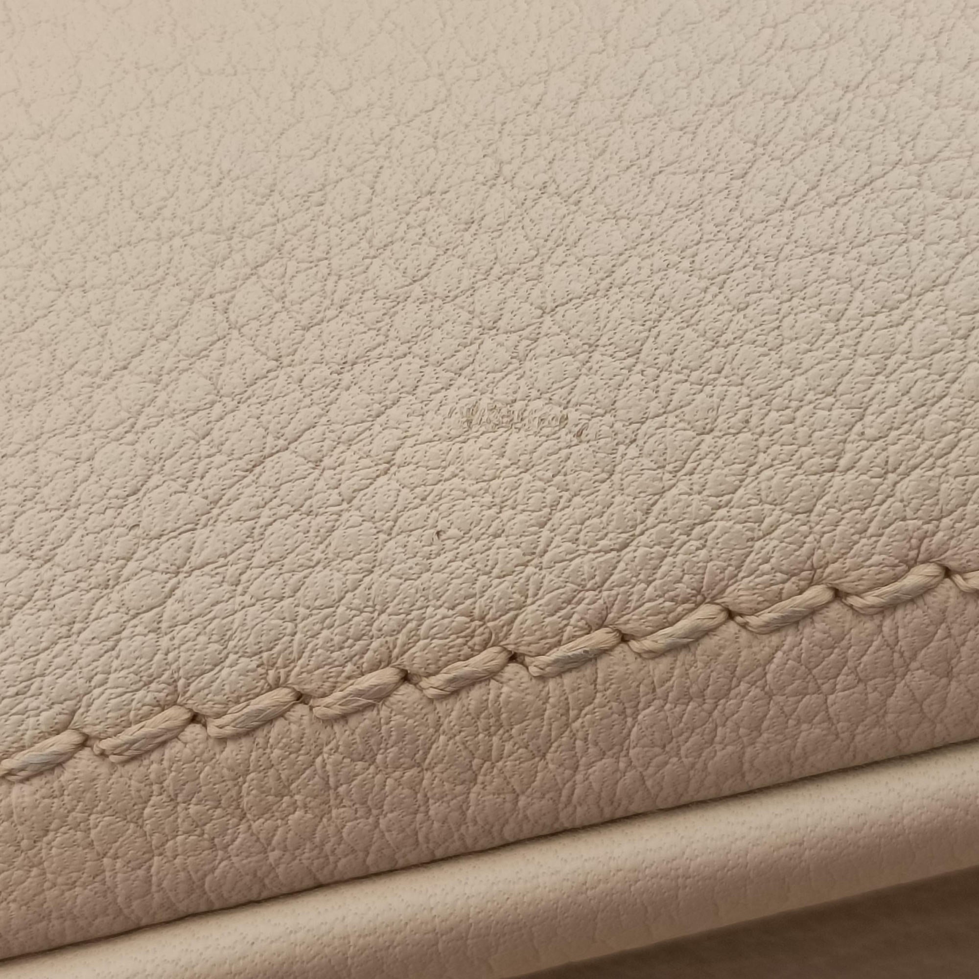 Cervo Frame Satchel Beige Leather 113セルボ フレーム サッチェル ベージュ レザー 113