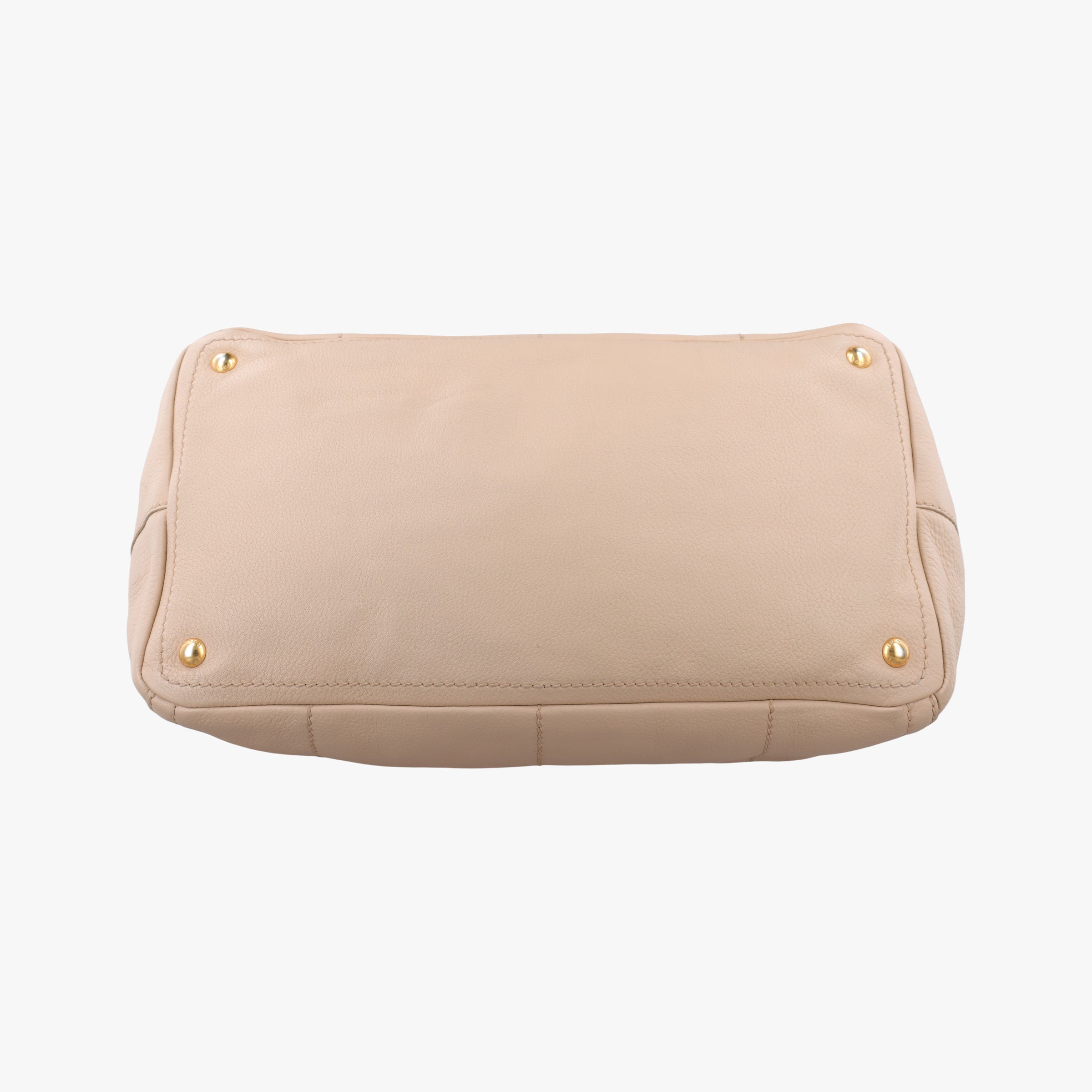 Cervo Frame Satchel Beige Leather 113セルボ フレーム サッチェル ベージュ レザー 113