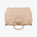 Cervo Frame Satchel Beige Leather 113セルボ フレーム サッチェル ベージュ レザー 113