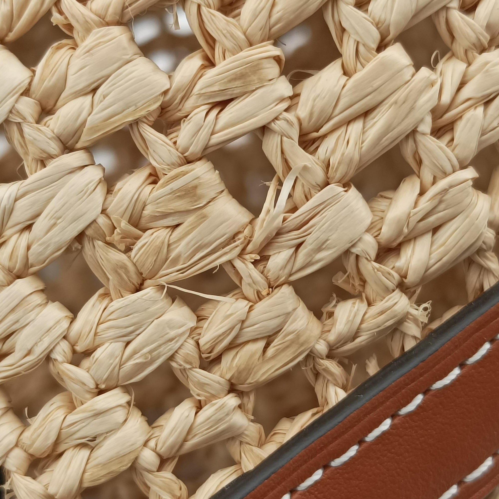 Noé Purse Beige x Brown natural raffia M83521 IC Chipノエ パース ベージュ×ブラウン ナチュラルラフィア M83521 ICチップ