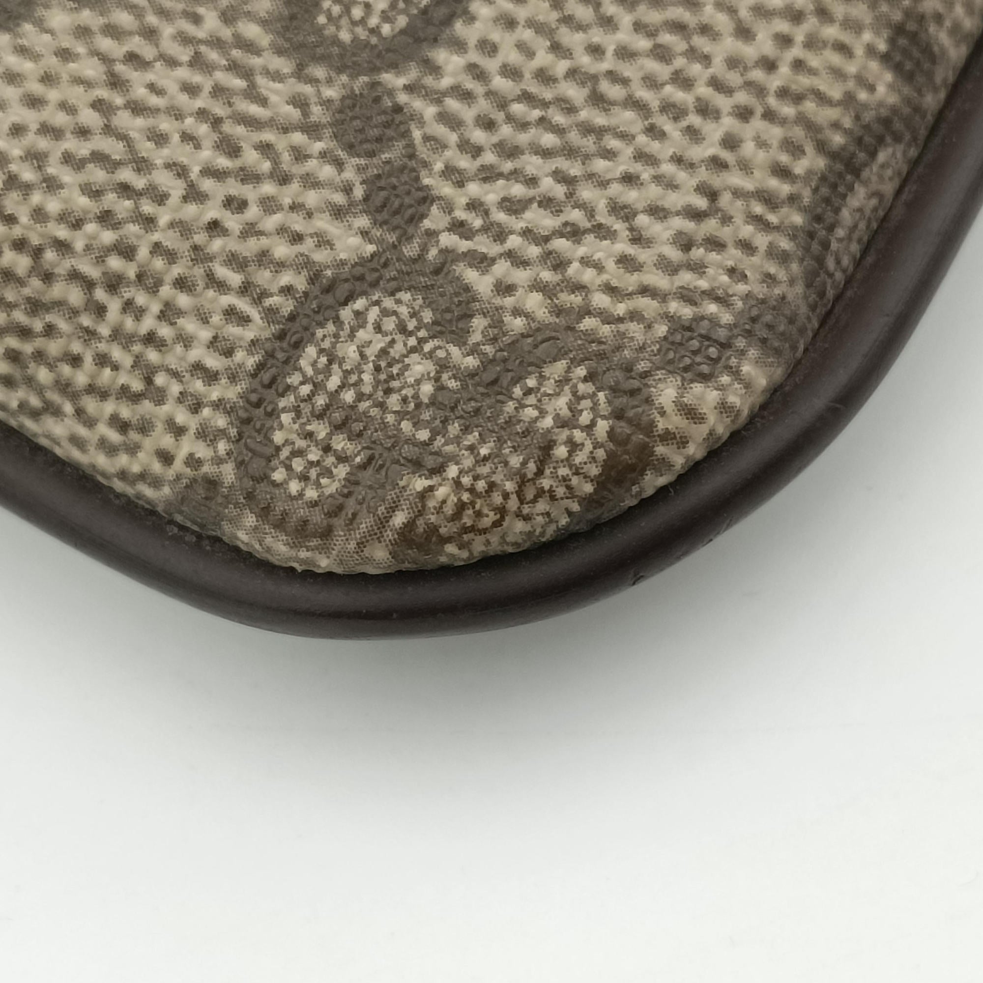 GG Plus GG Supreme Beige×Brown PVC coated canvas 201446 D6121252GGプラス GGスプリーム ベージュ×ブラウン PVCコーティングキャンバス 201446 D6121252