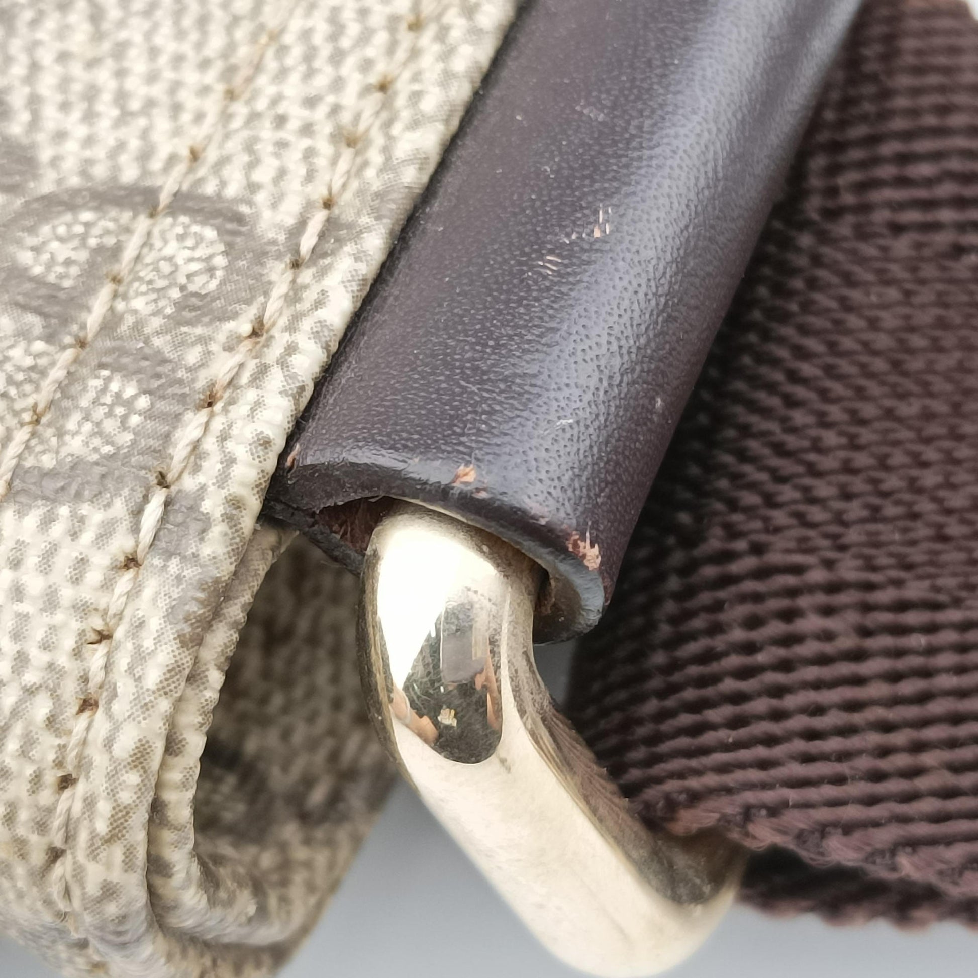 GG Plus GG Supreme Beige×Brown PVC coated canvas 201446 D6121252GGプラス GGスプリーム ベージュ×ブラウン PVCコーティングキャンバス 201446 D6121252
