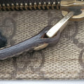 GG Plus GG Supreme Beige×Brown PVC coated canvas 201446 D6121252GGプラス GGスプリーム ベージュ×ブラウン PVCコーティングキャンバス 201446 D6121252