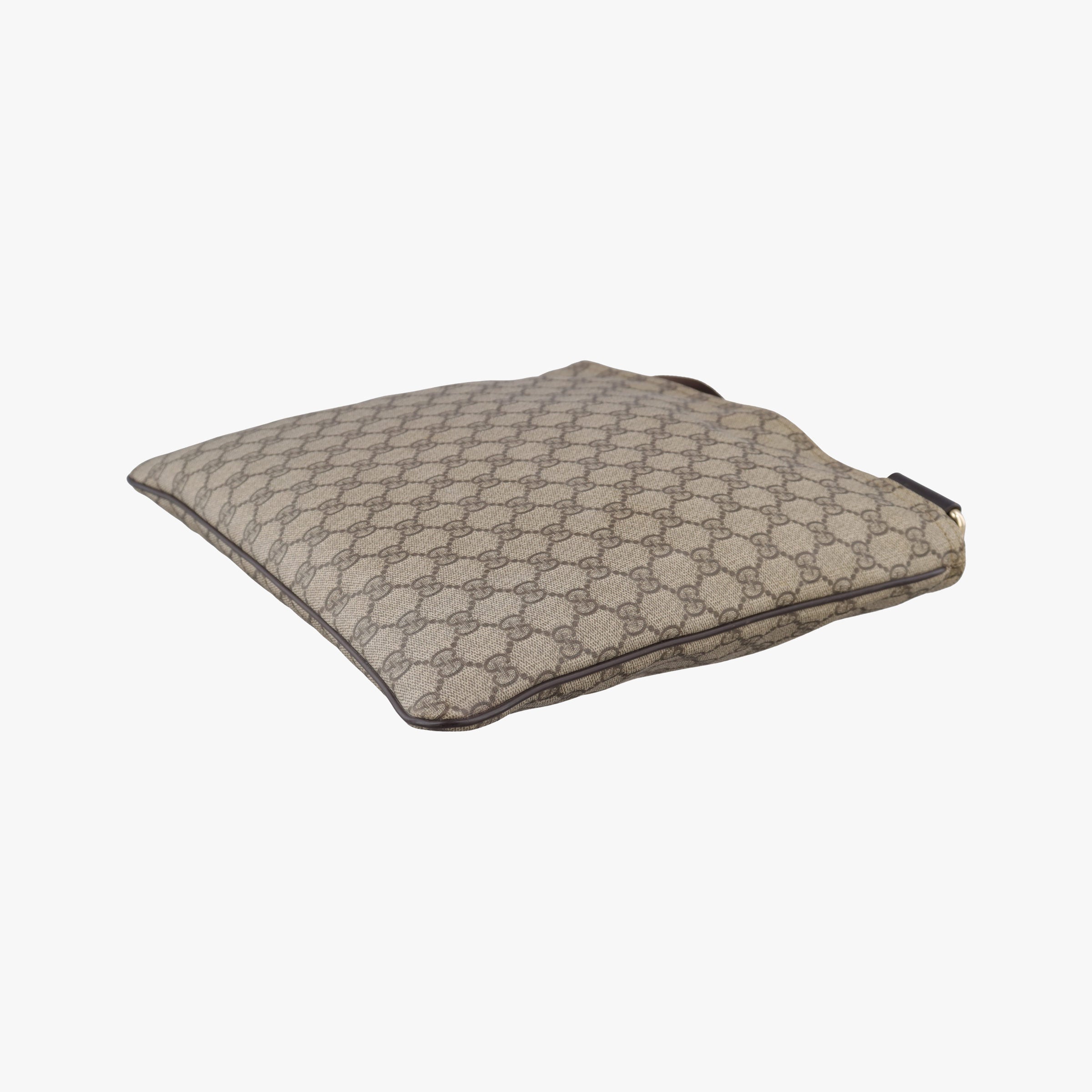 GG Plus GG Supreme Beige×Brown PVC coated canvas 201446 D6121252GGプラス GGスプリーム ベージュ×ブラウン PVCコーティングキャンバス 201446 D6121252