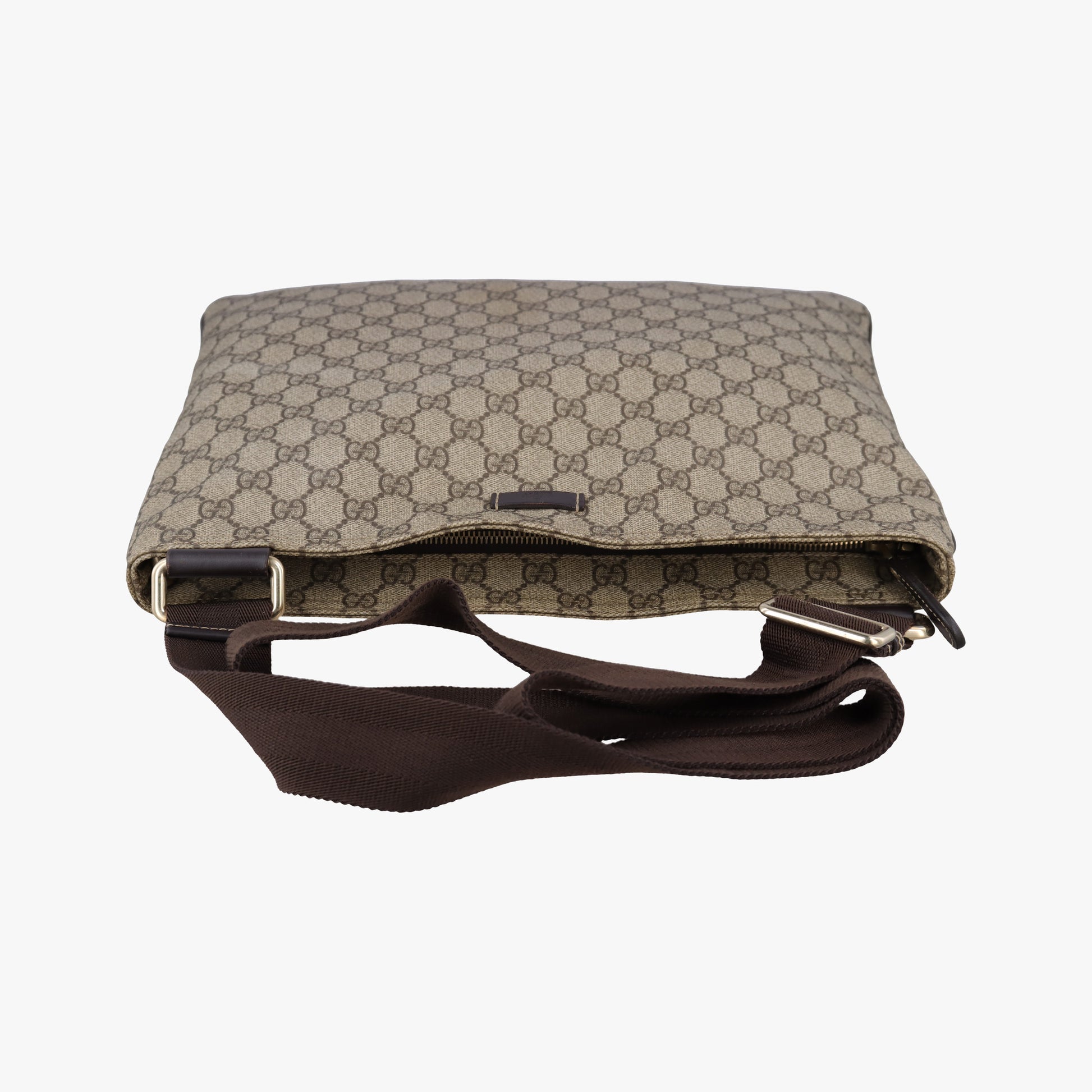 GG Plus GG Supreme Beige×Brown PVC coated canvas 201446 D6121252GGプラス GGスプリーム ベージュ×ブラウン PVCコーティングキャンバス 201446 D6121252