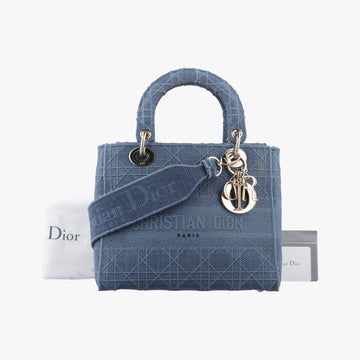 Lady Dior Navy Jacquard 50-MA-0270レディディオール ネイビー ジャガード 50-MA-0270