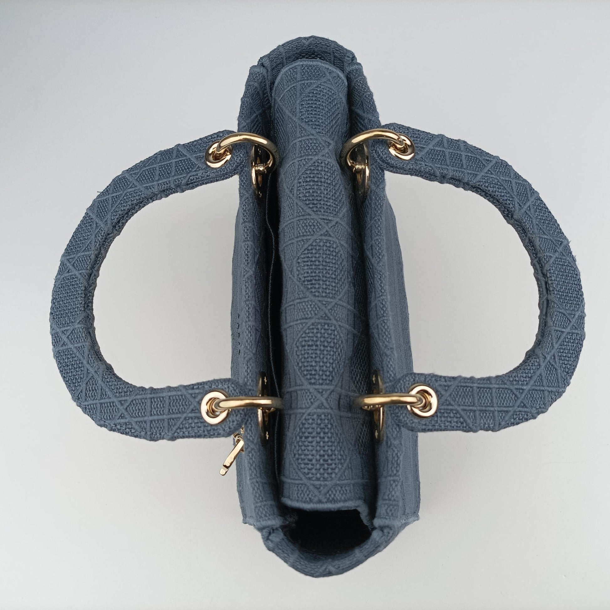 Lady Dior Navy Jacquard 50-MA-0270レディディオール ネイビー ジャガード 50-MA-0270