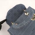 Lady Dior Navy Jacquard 50-MA-0270レディディオール ネイビー ジャガード 50-MA-0270