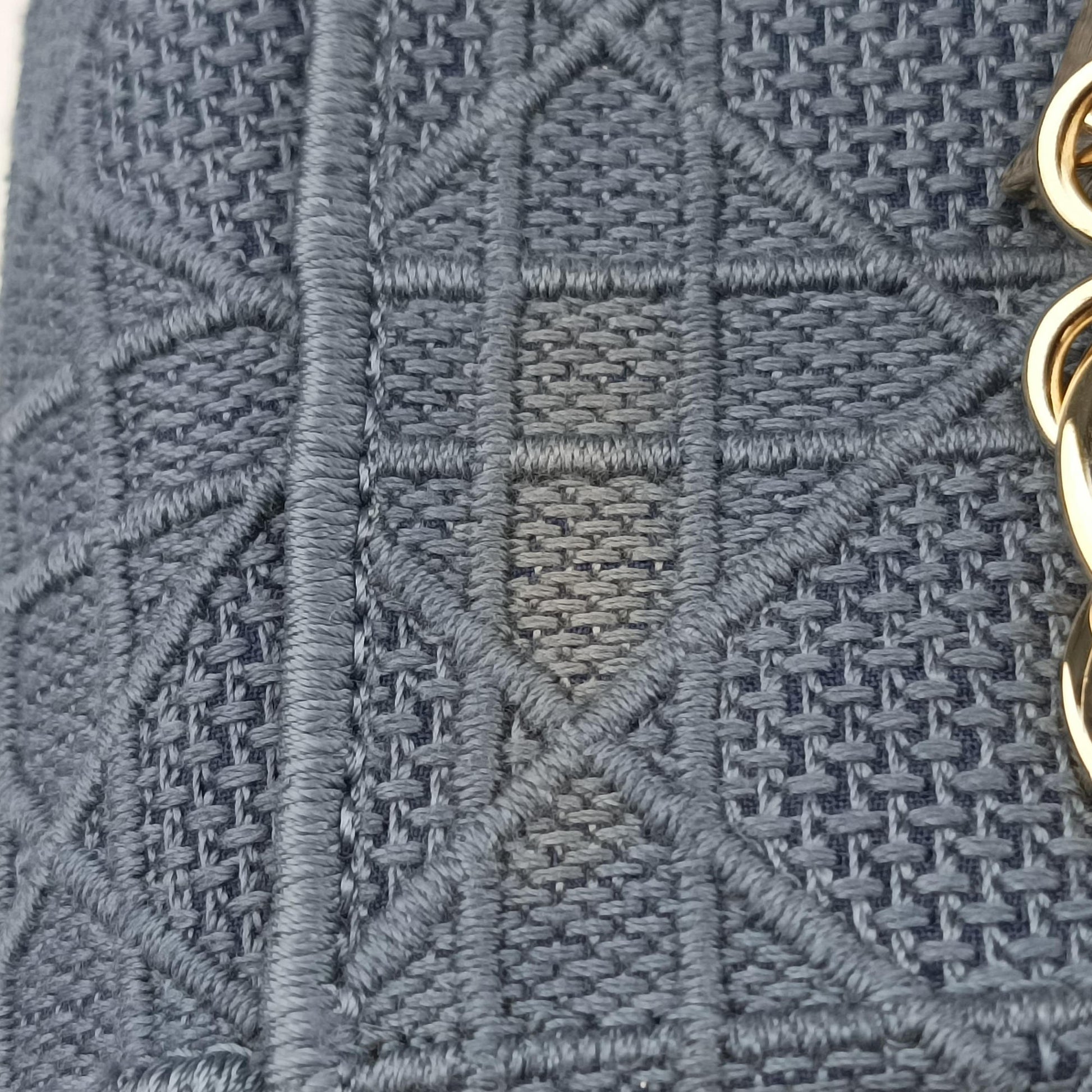 Lady Dior Navy Jacquard 50-MA-0270レディディオール ネイビー ジャガード 50-MA-0270