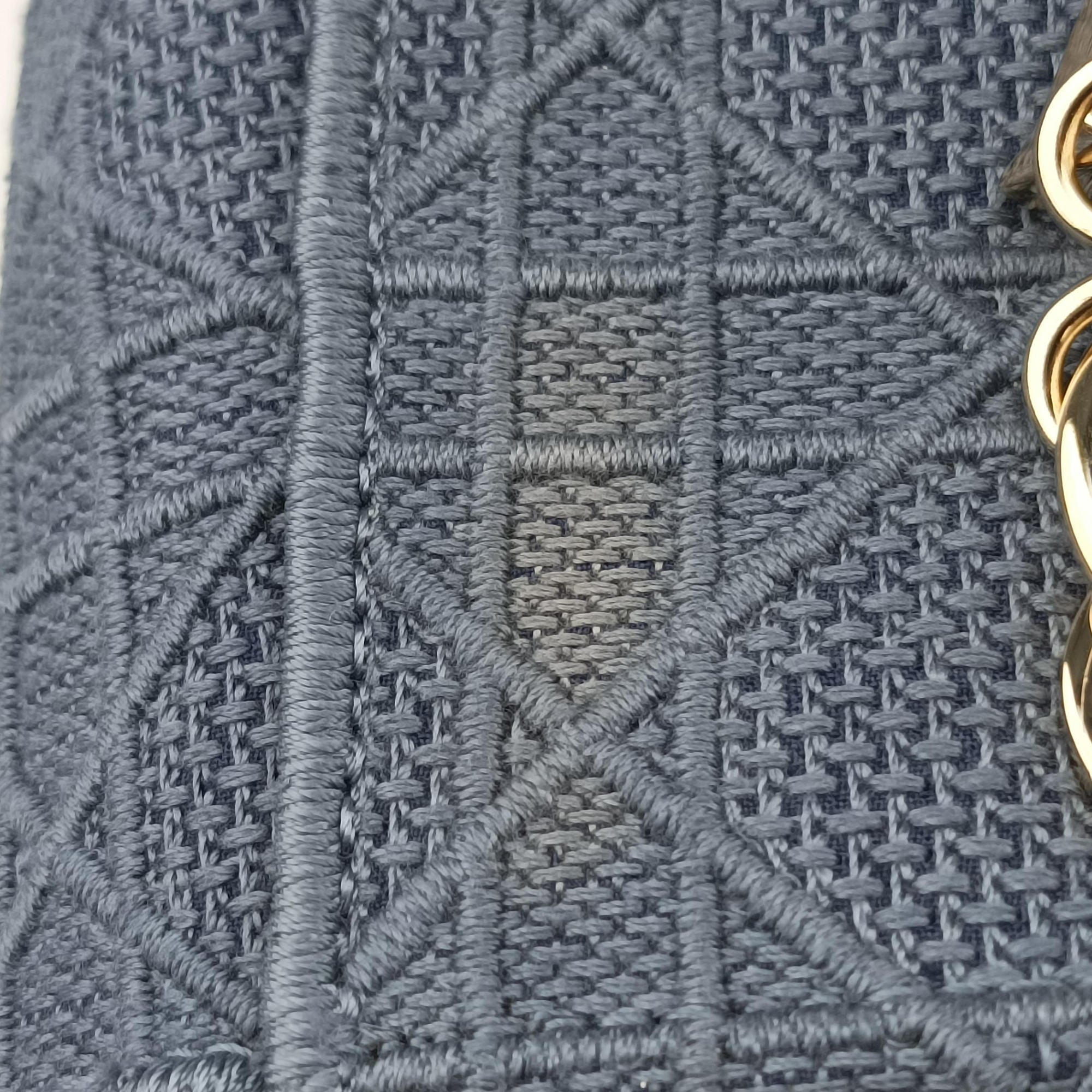 Lady Dior Navy Jacquard 50-MA-0270レディディオール ネイビー ジャガード 50-MA-0270
