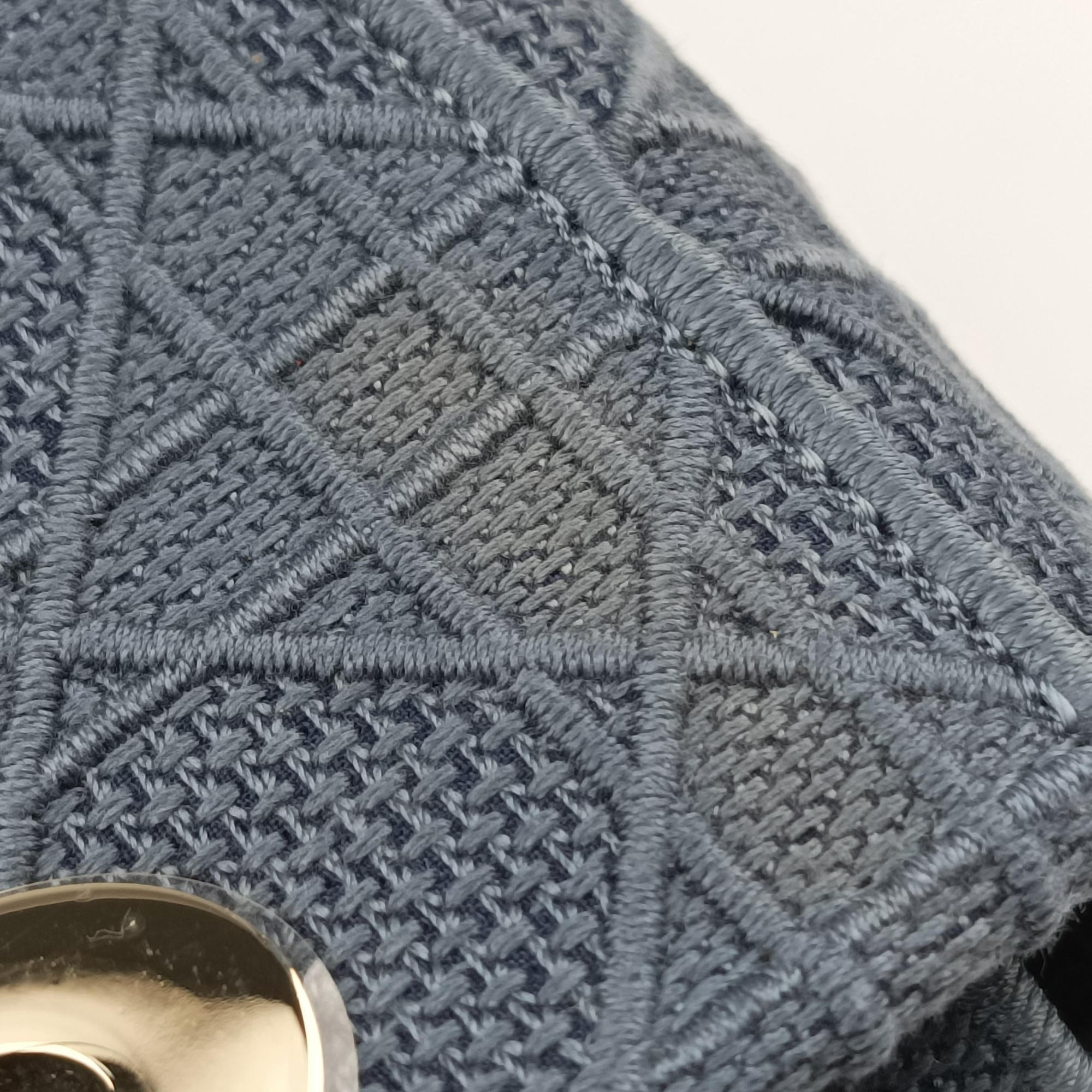 Lady Dior Navy Jacquard 50-MA-0270レディディオール ネイビー ジャガード 50-MA-0270