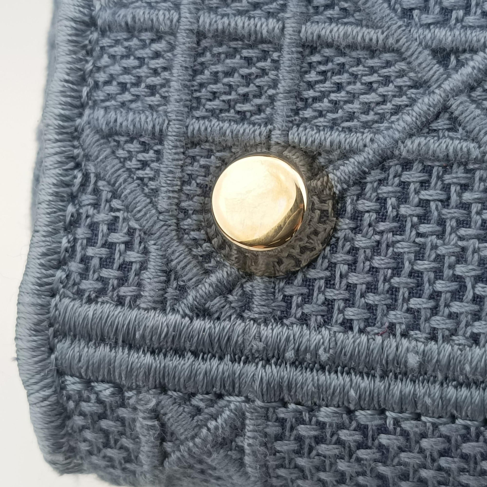 Lady Dior Navy Jacquard 50-MA-0270レディディオール ネイビー ジャガード 50-MA-0270