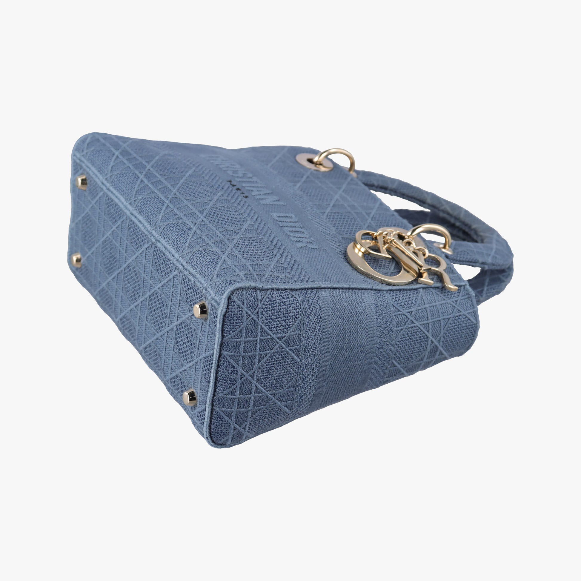 Lady Dior Navy Jacquard 50-MA-0270レディディオール ネイビー ジャガード 50-MA-0270