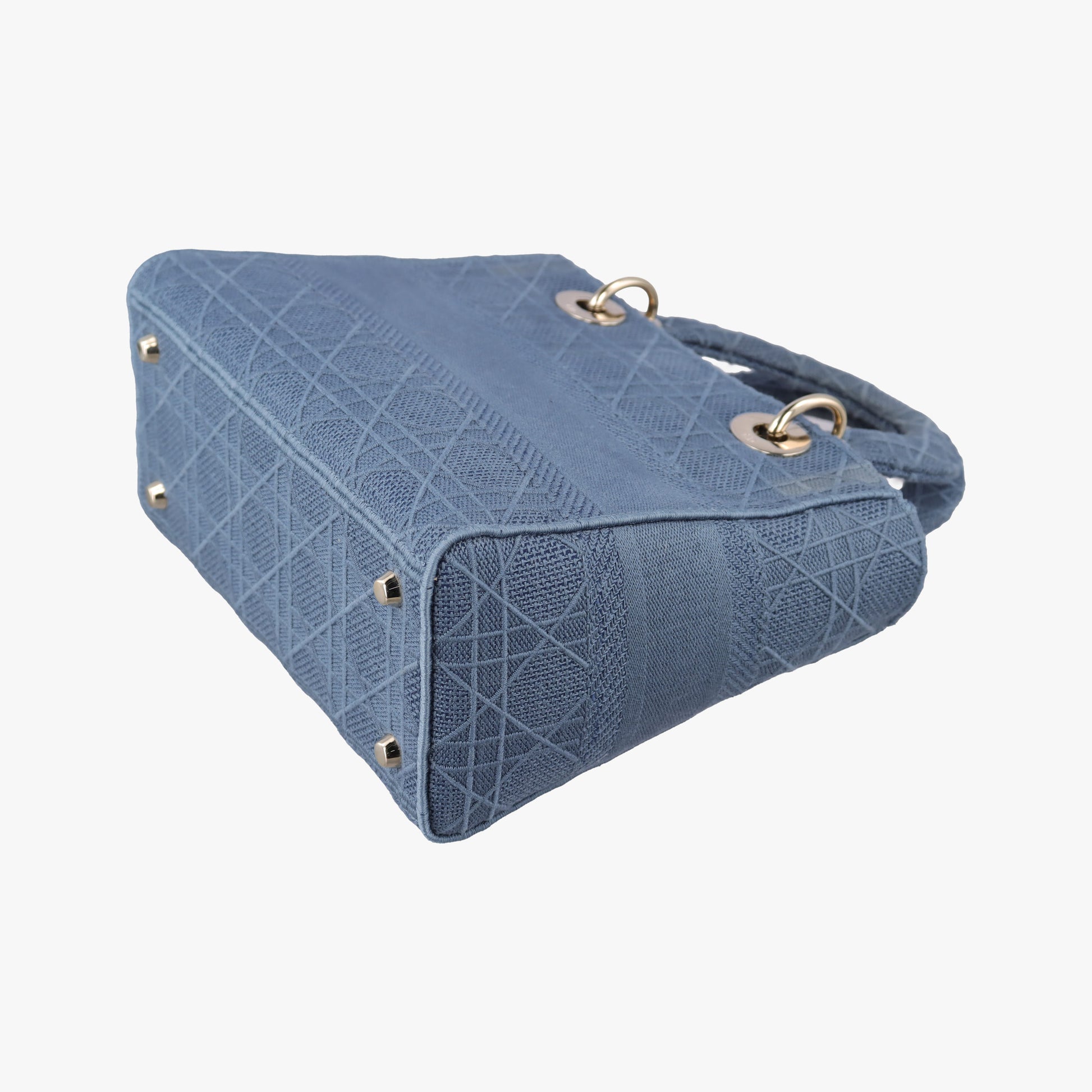 Lady Dior Navy Jacquard 50-MA-0270レディディオール ネイビー ジャガード 50-MA-0270