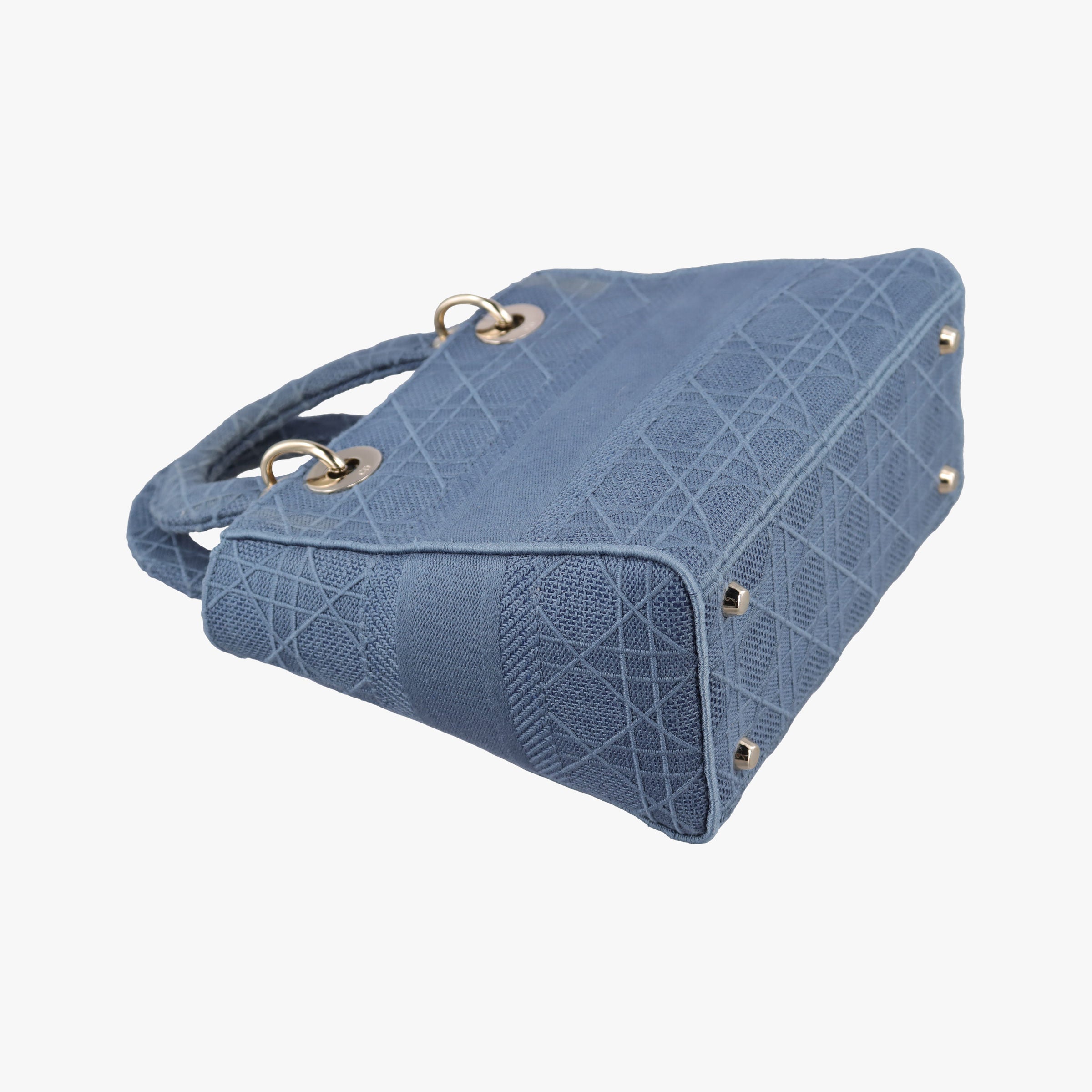 Lady Dior Navy Jacquard 50-MA-0270レディディオール ネイビー ジャガード 50-MA-0270
