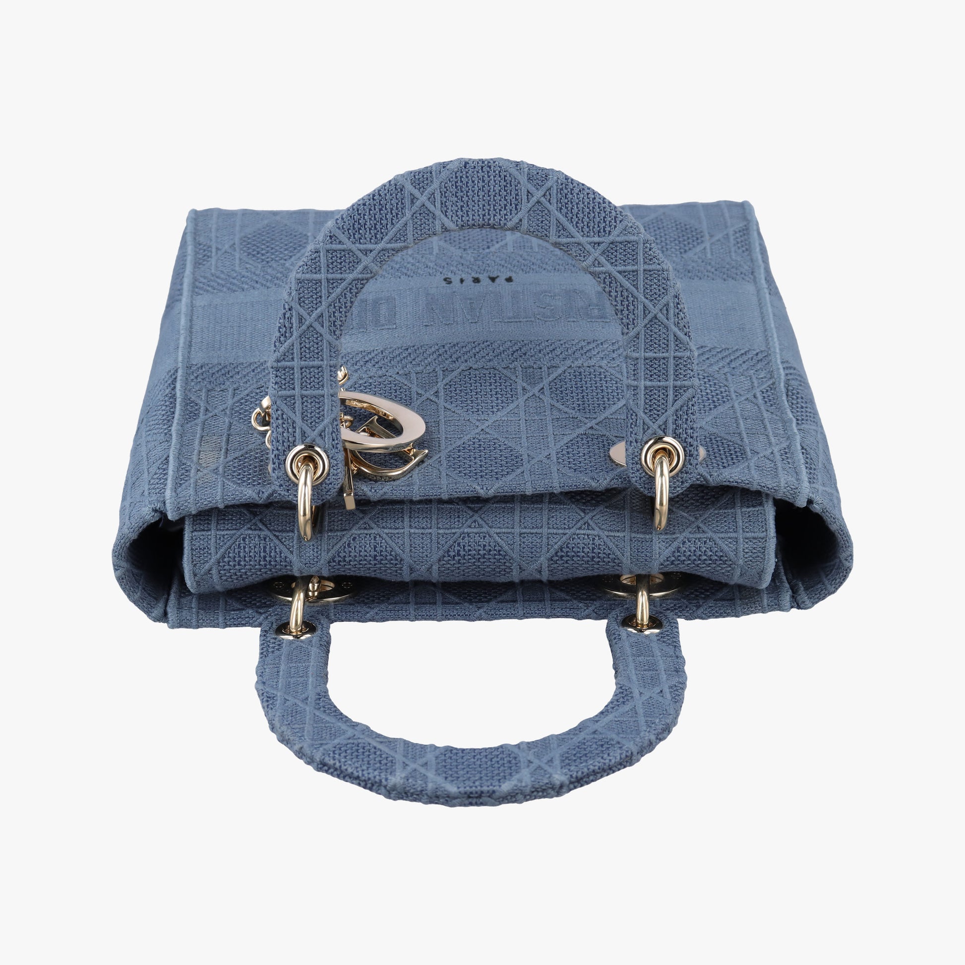 Lady Dior Navy Jacquard 50-MA-0270レディディオール ネイビー ジャガード 50-MA-0270