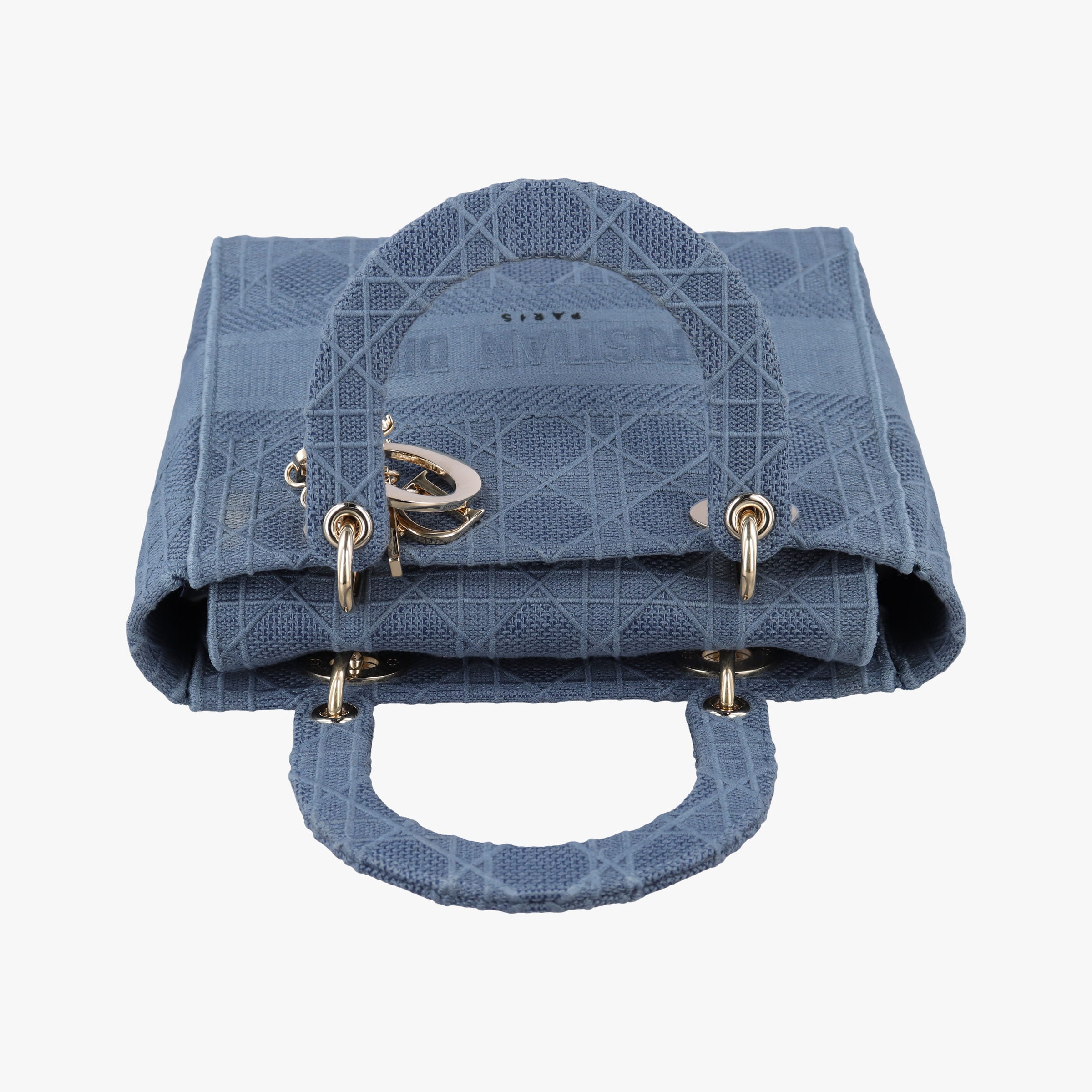 Lady Dior Navy Jacquard 50-MA-0270レディディオール ネイビー ジャガード 50-MA-0270