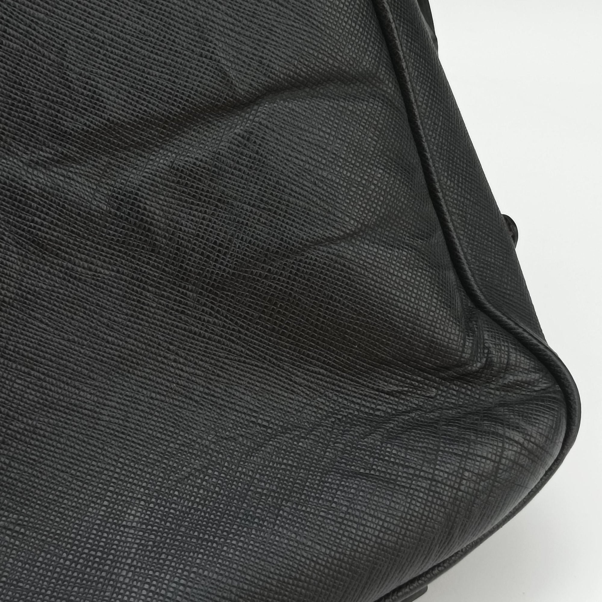 business bag briefcase Black SAFFIANO Leather 2VE363 58/F 173ビジネスバッグ ブリーフケース ブラック サフィアーノレザー 2VE363 58/F 173