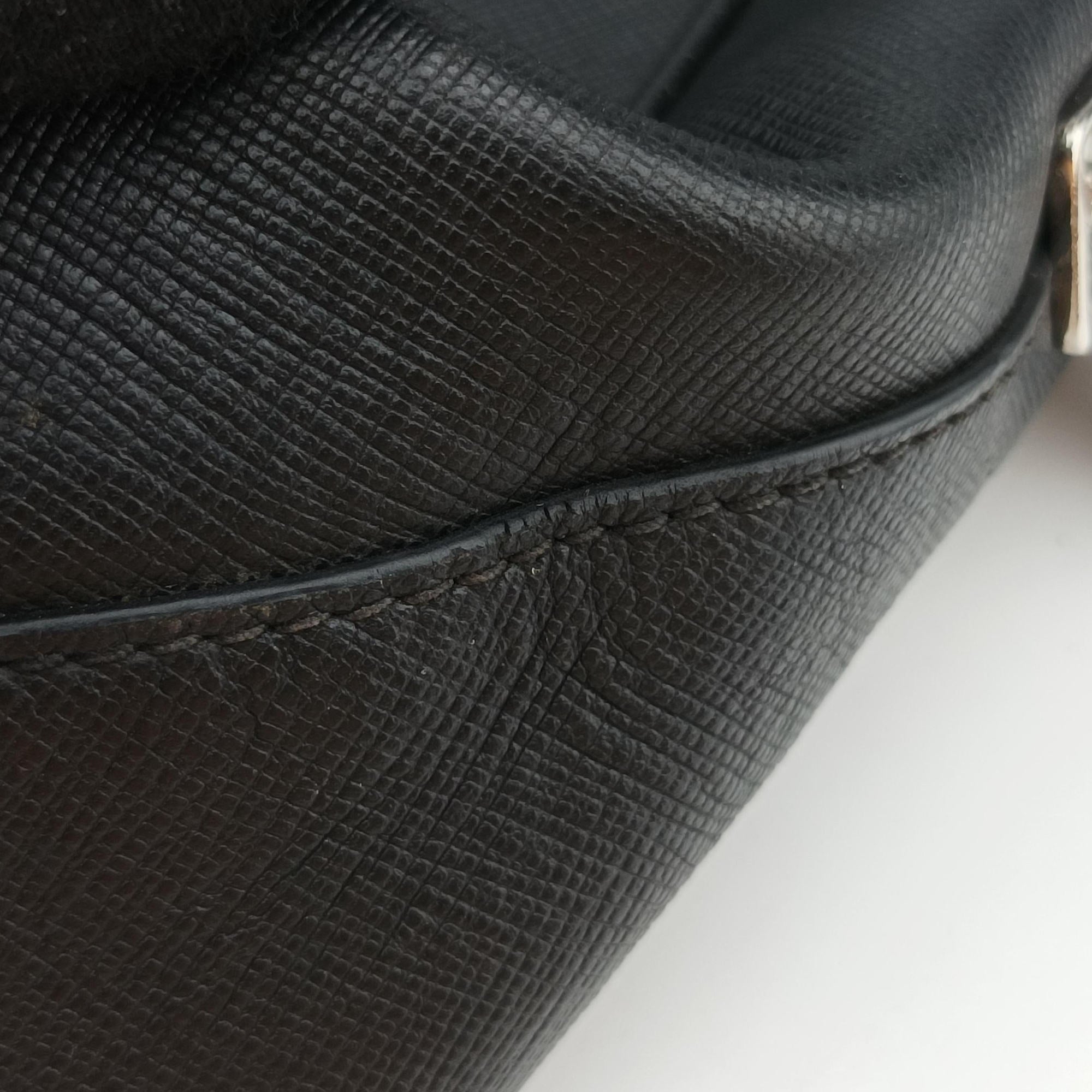 business bag briefcase Black SAFFIANO Leather 2VE363 58/F 173ビジネスバッグ ブリーフケース ブラック サフィアーノレザー 2VE363 58/F 173