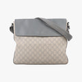 GG Supreme Messenger Beige×gray PVC coated canvas×Leather 353429 A016415092GGスプリーム メッセンジャー ベージュ×グレー PVCコーティングキャンバス×レザー 353429 A016415092