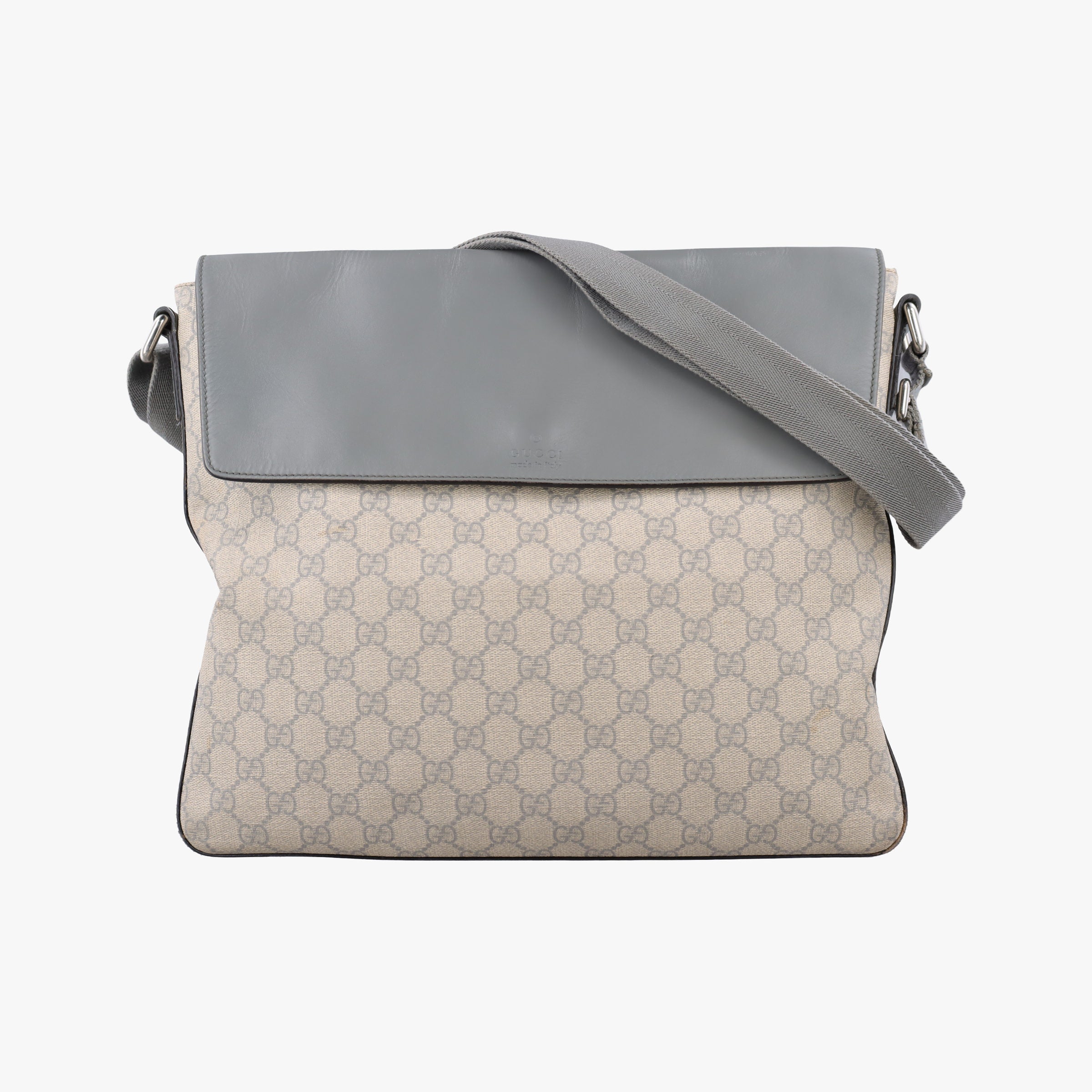 GG Supreme Messenger Beige×gray PVC coated canvas×Leather 353429 A016415092GGスプリーム メッセンジャー ベージュ×グレー PVCコーティングキャンバス×レザー 353429 A016415092