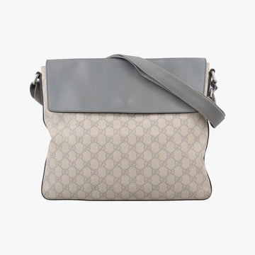 GG Supreme Messenger Beige×gray PVC coated canvas×Leather 353429 A016415092GGスプリーム メッセンジャー ベージュ×グレー PVCコーティングキャンバス×レザー 353429 A016415092