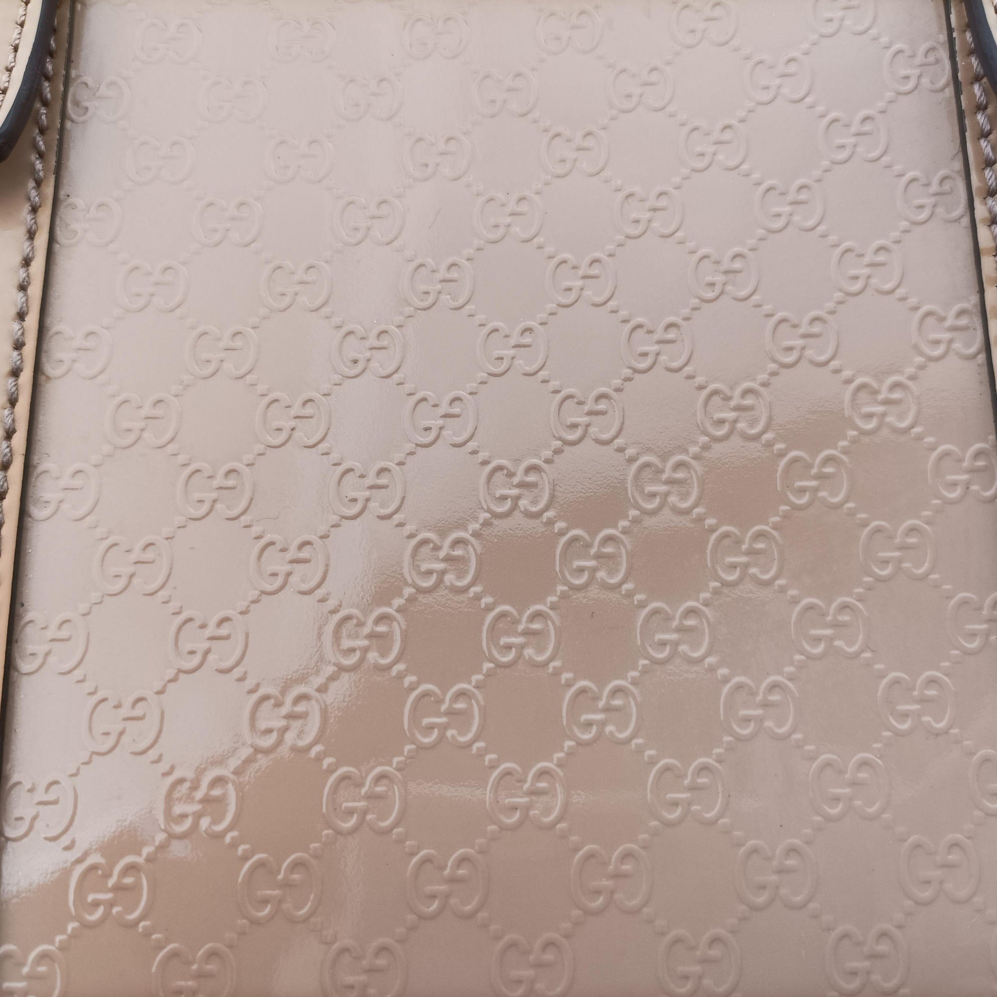 Microguccissima Beige Patent Leather 309617 B014877768マイクログッチシマ ベージュ パテント 309617 B014877768