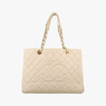 Matelasse Cocomark GST Beige caviar skin A50995 14479710マトラッセ ココマークGST ベージュ キャビアスキン A50995 14479710