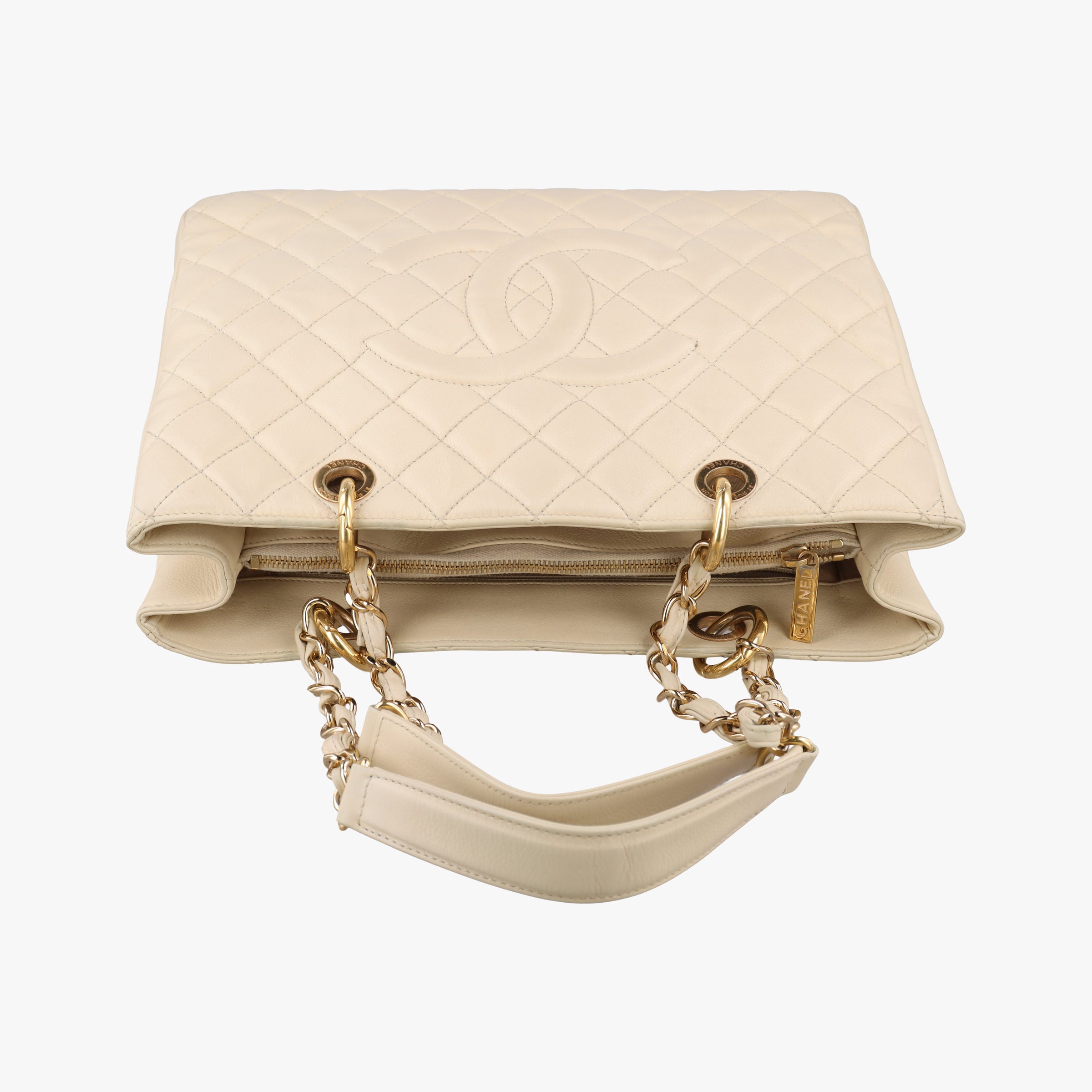 Matelasse Cocomark GST Beige caviar skin A50995 14479710マトラッセ ココマークGST ベージュ キャビアスキン A50995 14479710