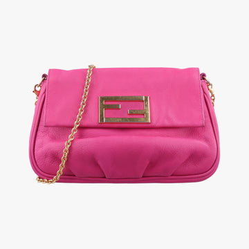 Fendista Pochette Rose Leather 8M0276 8M0276-ANG-128-2566フェンディスタ ポシェット ローズ レッド レザー 8M0276 8M0276-ANG-128-2566