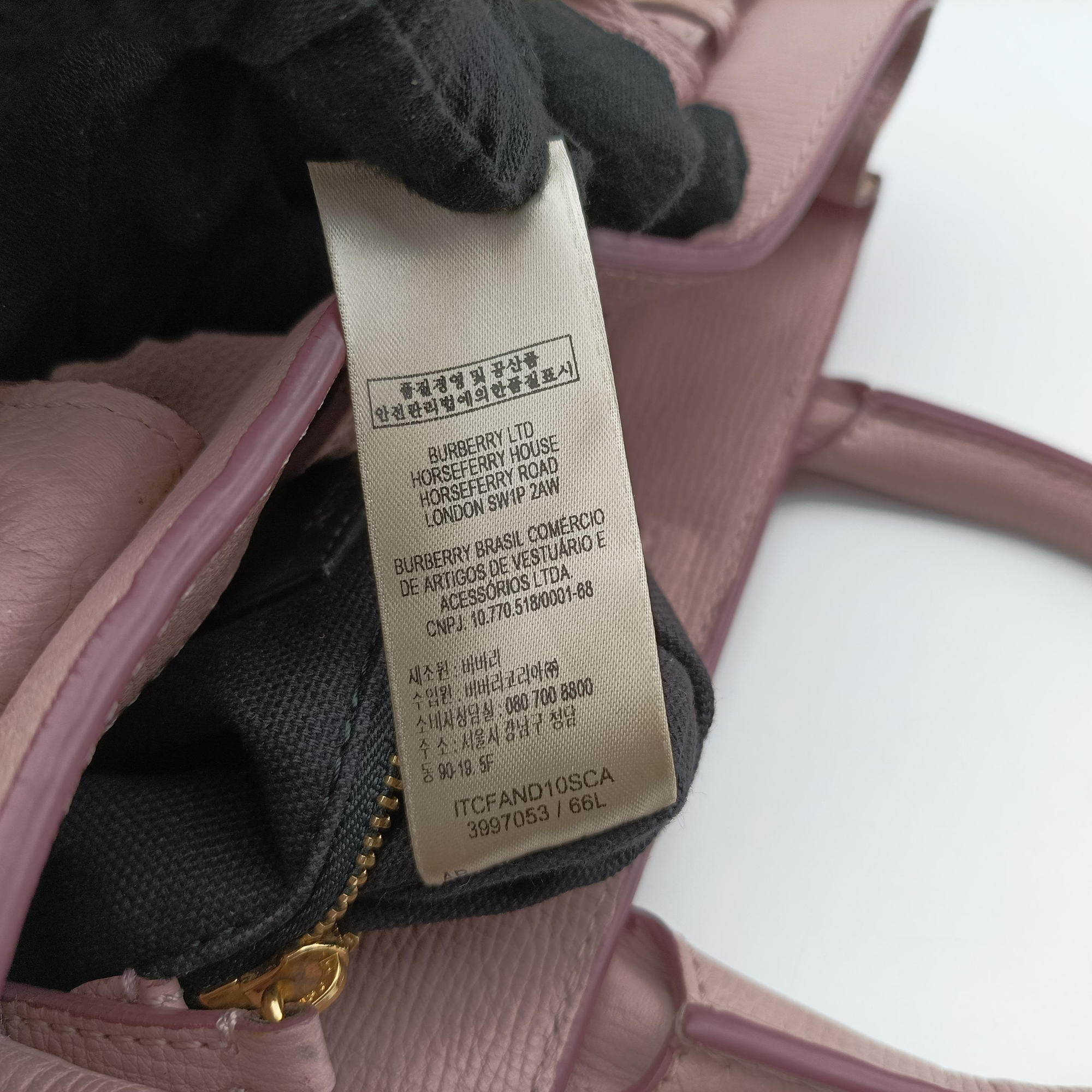 House Check The Banner Pink Leather × canvas ITCF&10SCAハウスチェック バナー ピンク レザー×キャンバス ITCF&10SCA