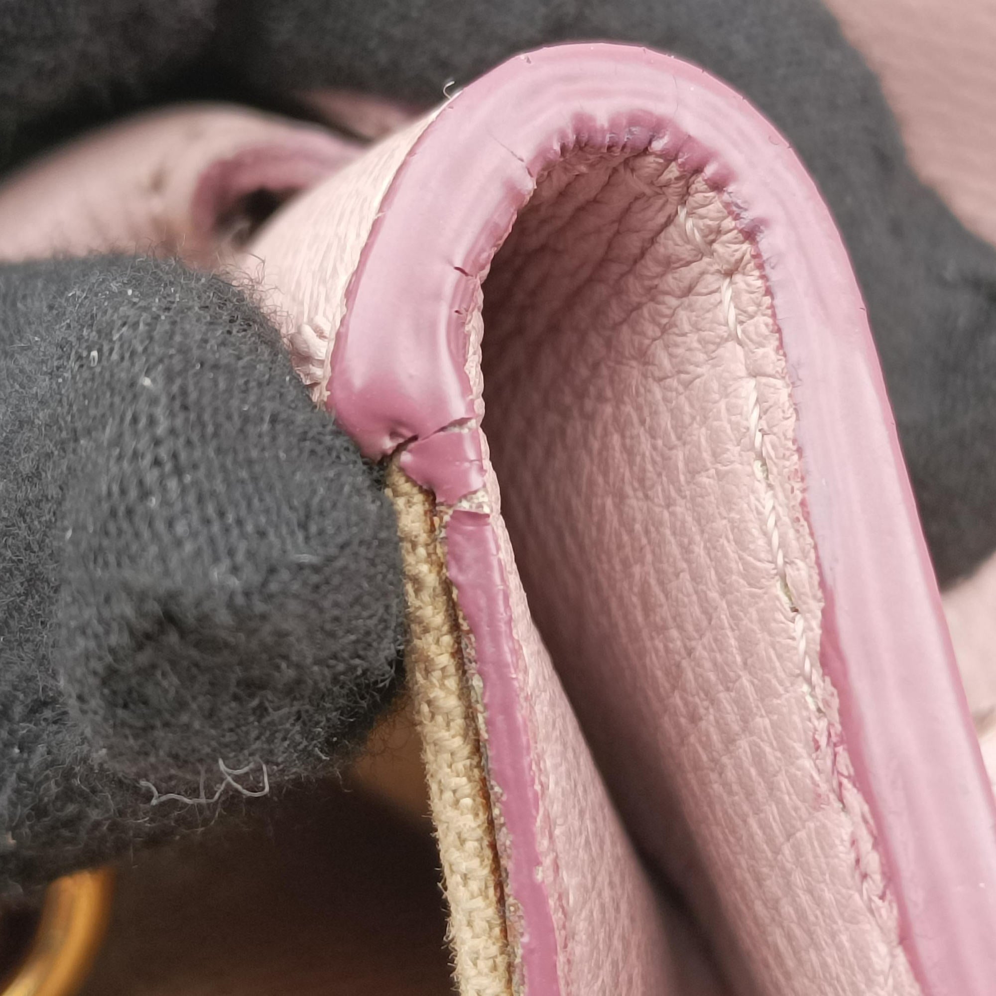 House Check The Banner Pink Leather × canvas ITCF&10SCAハウスチェック バナー ピンク レザー×キャンバス ITCF&10SCA