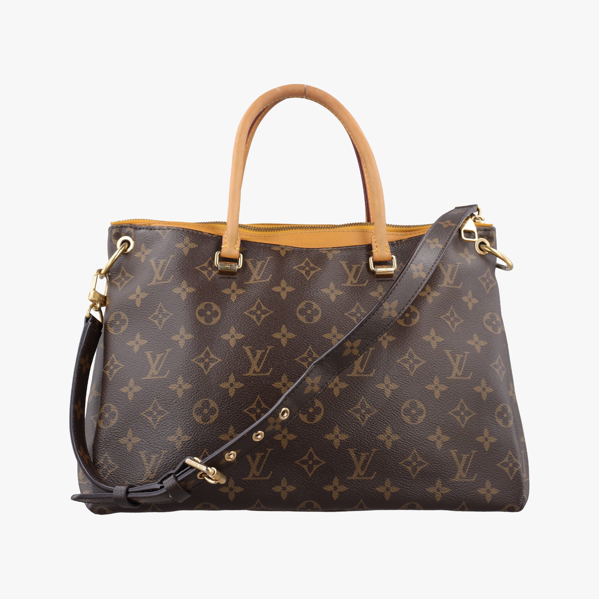 PALLAS brown×SAFRAN Monogram Canvas×calf leather M40929 SP4133パラス モノグラム/ブラウン×サフラン モノグラムキャンバス×カーフレザー M40929 SP4133