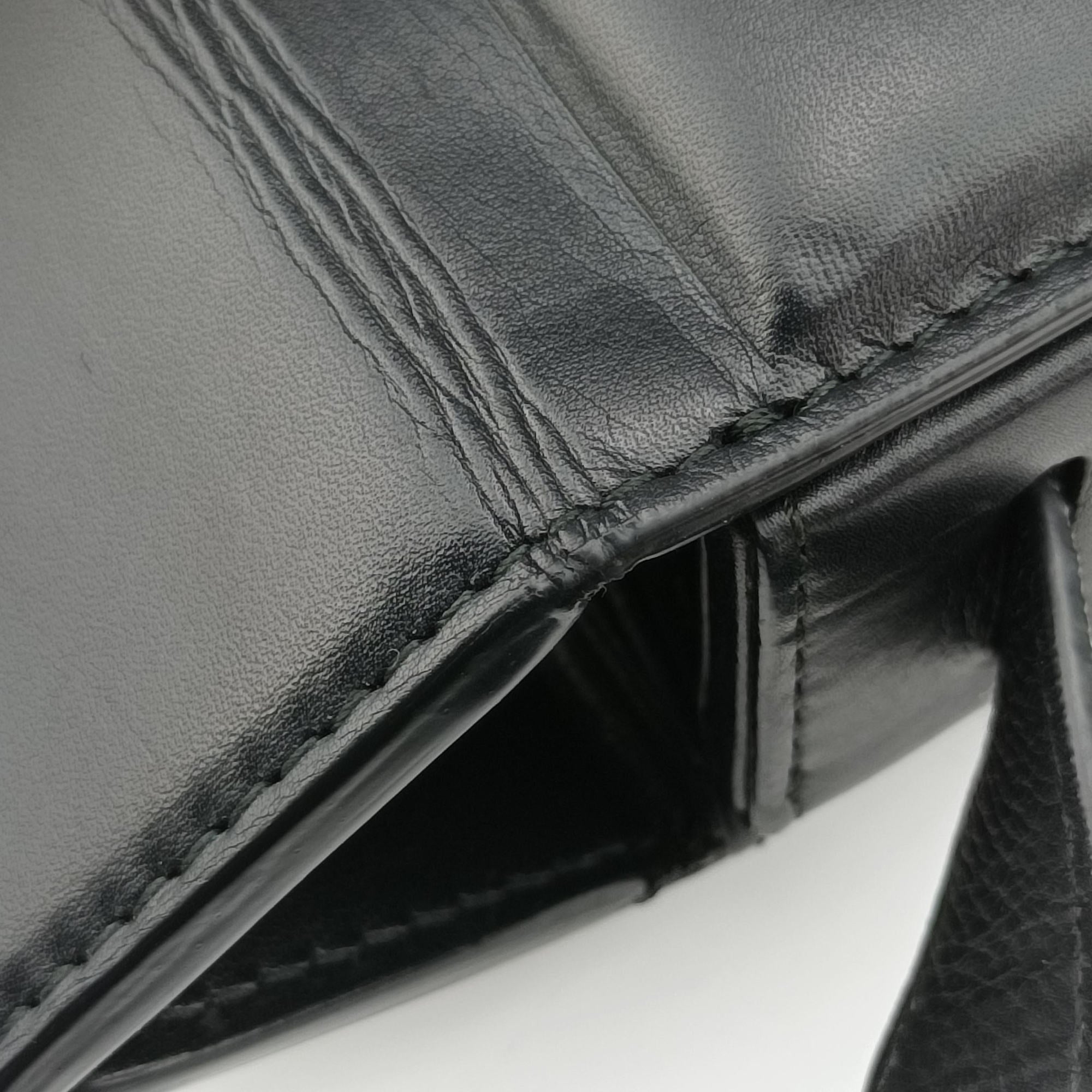 Padded Messenger Mini Trunk Black lambskin IC Chipパデッド メッセンジャー ミニトランク ブラック ラムスキン ICチップ