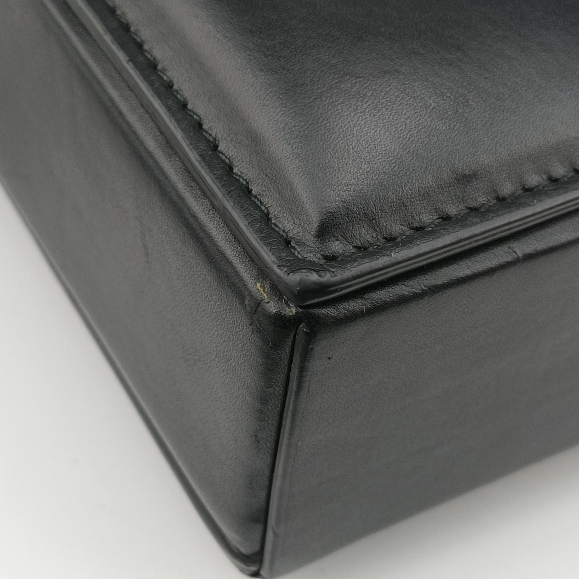 Padded Messenger Mini Trunk Black lambskin IC Chipパデッド メッセンジャー ミニトランク ブラック ラムスキン ICチップ
