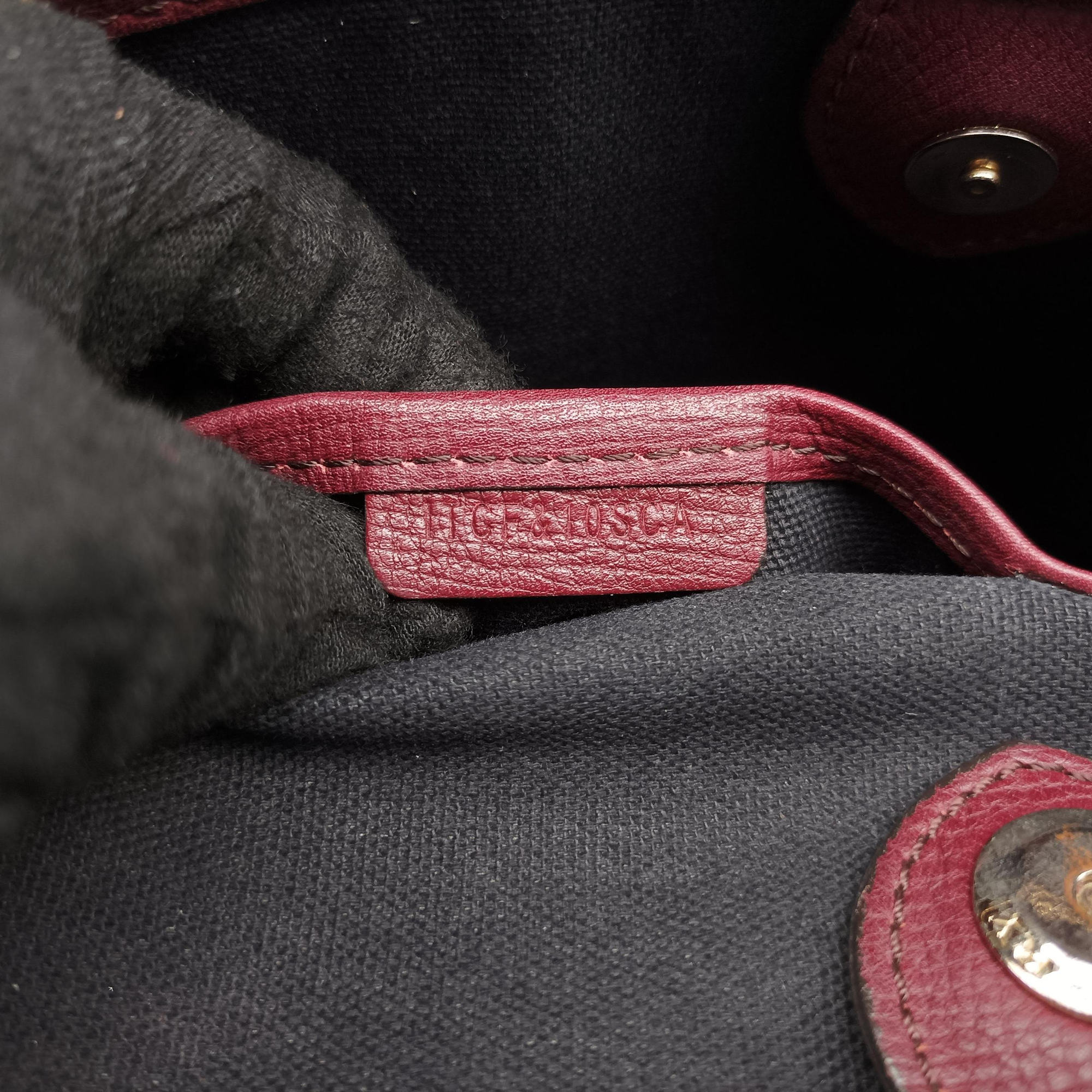 The Banner Burgundy×Multicolor Leather × canvas ITCFAND10SCA 3963037/65Fバナー ワインレッド×マルチカラー レザー×キャンバス ITCFAND10SCA 3963037/65F