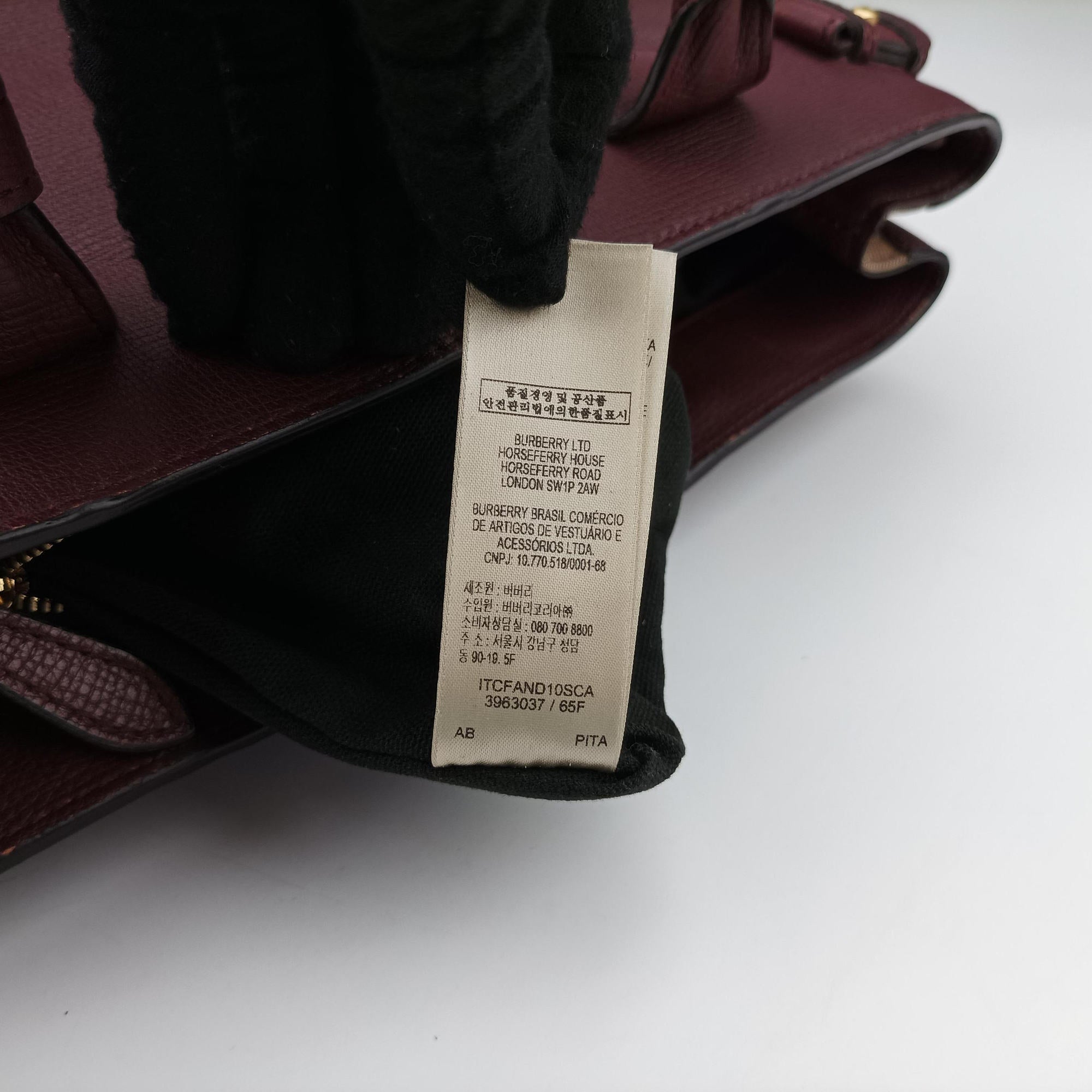 The Banner Burgundy×Multicolor Leather × canvas ITCFAND10SCA 3963037/65Fバナー ワインレッド×マルチカラー レザー×キャンバス ITCFAND10SCA 3963037/65F