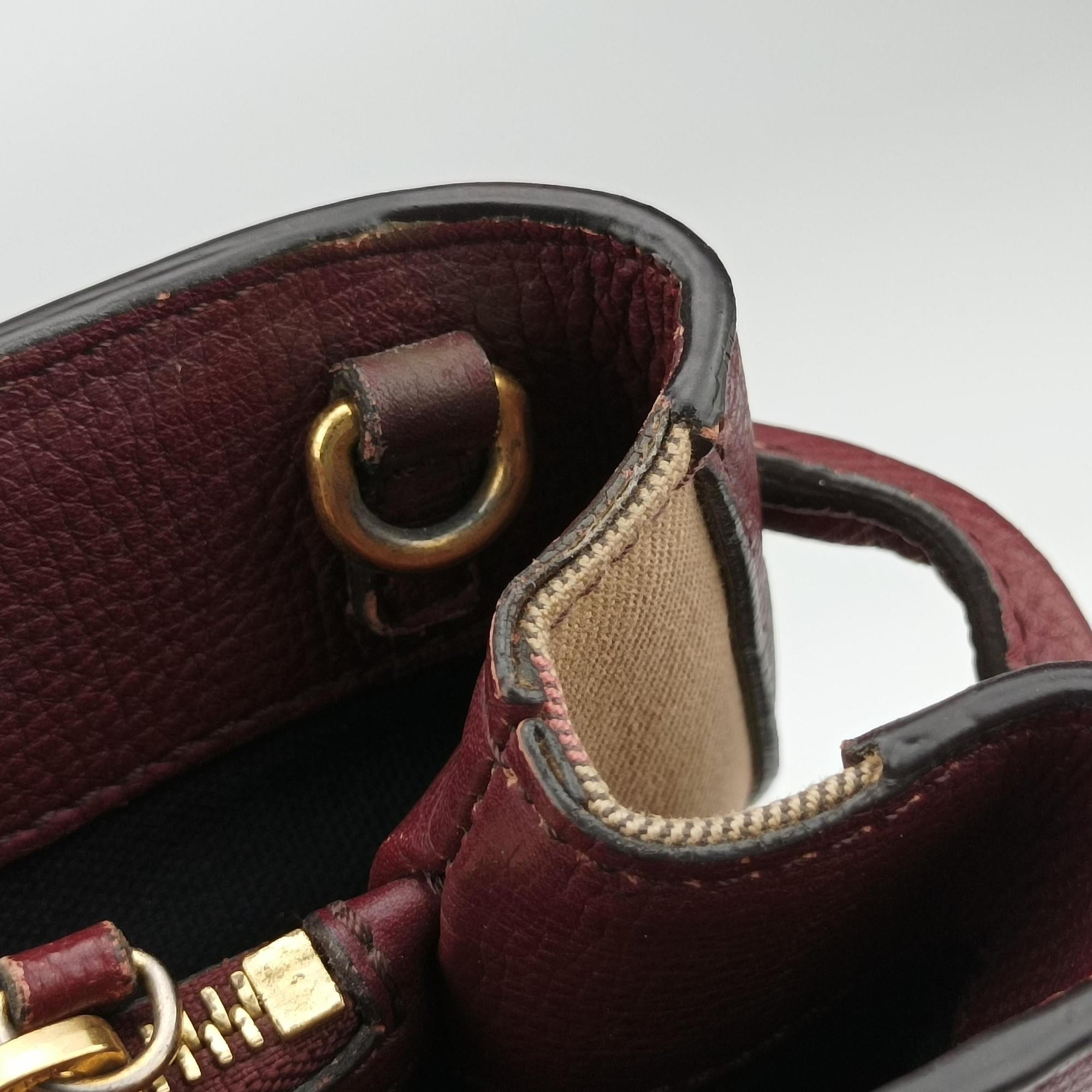 The Banner Burgundy×Multicolor Leather × canvas ITCFAND10SCA 3963037/65Fバナー ワインレッド×マルチカラー レザー×キャンバス ITCFAND10SCA 3963037/65F