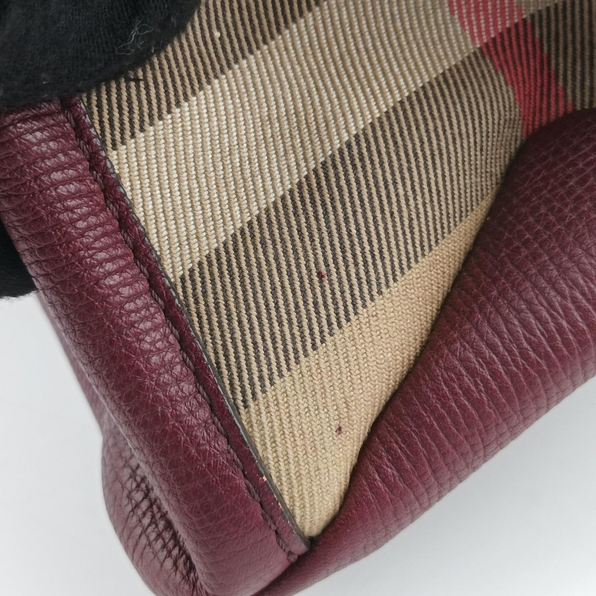 The Banner Burgundy×Multicolor Leather × canvas ITCFAND10SCA 3963037/65Fバナー ワインレッド×マルチカラー レザー×キャンバス ITCFAND10SCA 3963037/65F