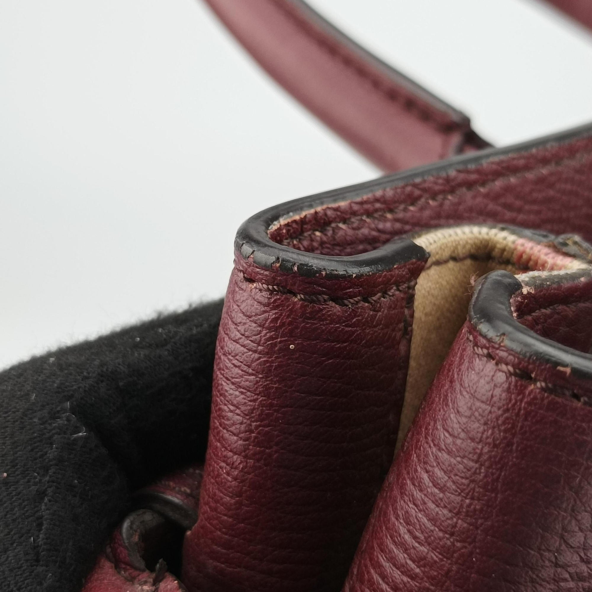 The Banner Burgundy×Multicolor Leather × canvas ITCFAND10SCA 3963037/65Fバナー ワインレッド×マルチカラー レザー×キャンバス ITCFAND10SCA 3963037/65F