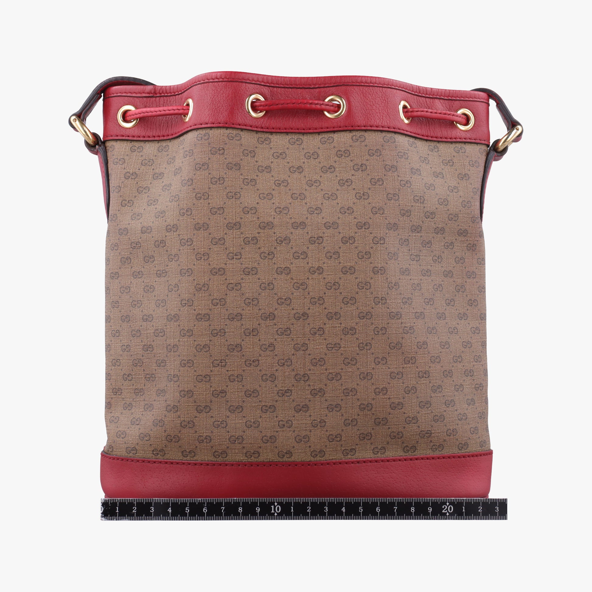 Doraemon collaboration Brown x red PVC coated canvas×Leather 655597 C034153879ドラえもんコラボ ブラウンxレッド PVCコーティングキャンバス×レザー 655597 C034153879