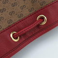 Doraemon collaboration Brown x red PVC coated canvas×Leather 655597 C034153879ドラえもんコラボ ブラウンxレッド PVCコーティングキャンバス×レザー 655597 C034153879