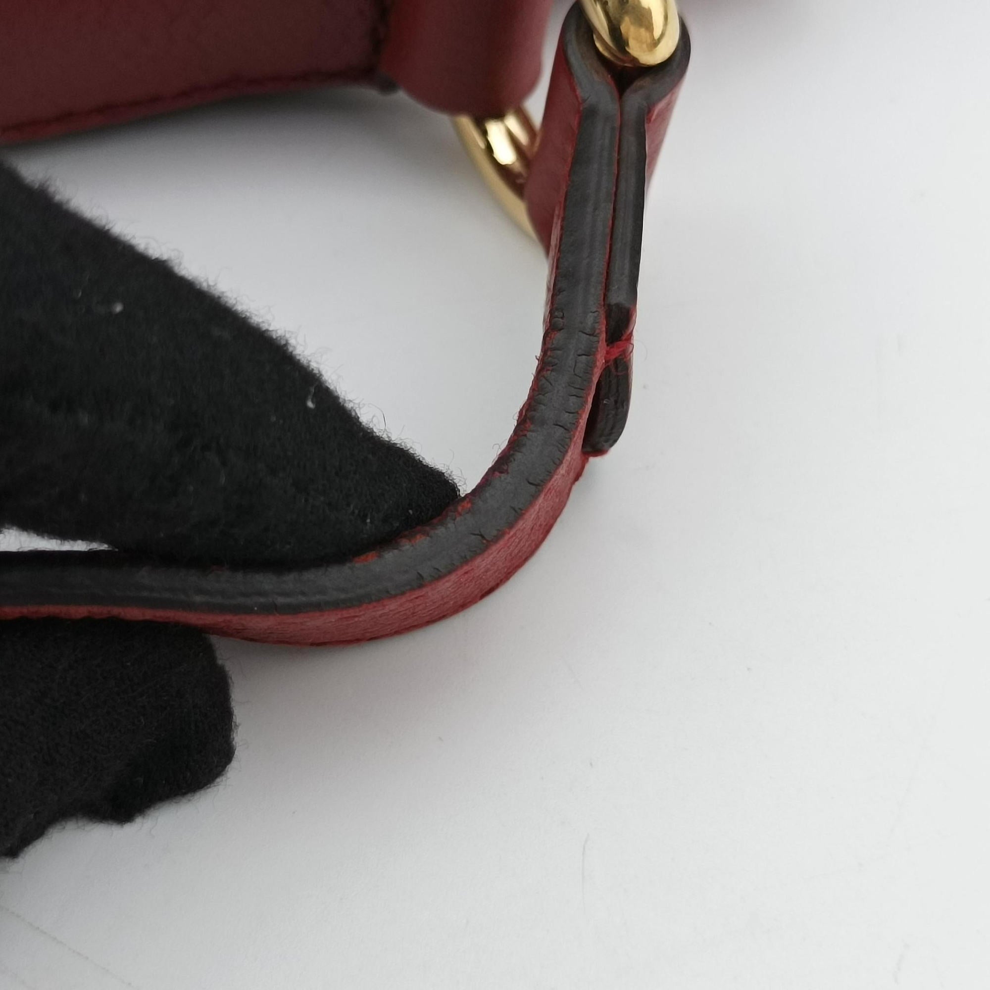 Doraemon collaboration Brown x red PVC coated canvas×Leather 655597 C034153879ドラえもんコラボ ブラウンxレッド PVCコーティングキャンバス×レザー 655597 C034153879
